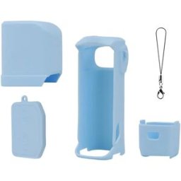 INF Coque de protection en silicone compatible avec Insta360 Luna Ultra - Protection complète 4 modules, couverture d'écran et Bleu