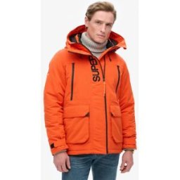 Superdry Homme Coupe-vent Brodé à Capuche Ultimate SD Orange Taille: L