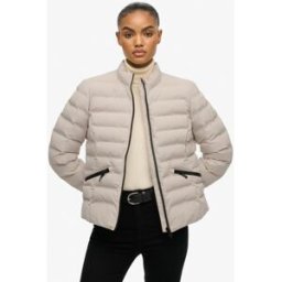 Superdry Femme Veste Matelassée City Fuji Cream Taille: 34