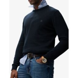Superdry Homme Pull en Coton Essentials Navy Taille: L