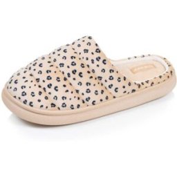 Isotoner - Chaussons Mules Femme BLOUP Léopard clair léopard beige 40 Femme