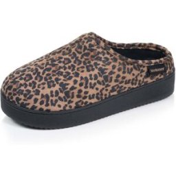 Isotoner - Chaussons Mules plateforme Femme Léopard foncé léopard camel 40 Femme