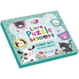 Bonne nuit, les bébés animaux ! : livre puzzle sonore Inga Wilmink Gründ