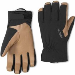 Arc'teryx - Gants coupe-vent et imperméables en GORE-TEX - Venta GTX Glove Black/Canvas en Cuir - Taille S - Noir