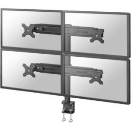 Support de table pour écran Neomounts FPMA-D700D4 48,3 cm (19) - 76,2 cm (30) réglable en hauteur, inclinable, mobile, rotatif noir