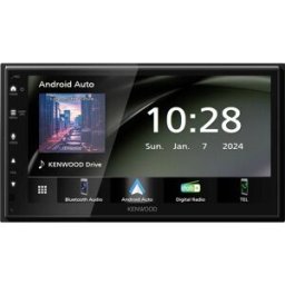 KENWOOD - DMX6523DAB Ampli-tuner multimédia 2 DIN Android Auto™, Apple CarPlay, connexion possible à une caméra de recul, tuner DAB+, kit mains libres