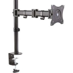 Digitus DA-90361 Support de table pour écran 1 Écran(s) 38,1 cm (15) - 68,6 cm (27) noir rotatif, réglable en hauteur, inclinable, mobile, rotatif