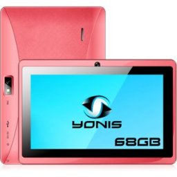 Tablette 7" Yonis Quad Core Allwinner A23 1,34 Ghz 1 Go Ram 8 Go + 64 Go Rose