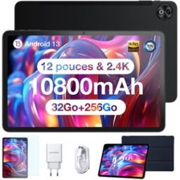 Tablette Doogee T20 Ultra Android 13 12.0 Pouces 12 Go Ram 256 Go Bleu