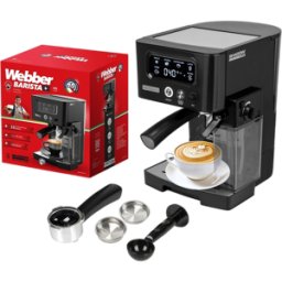 Machine Expresso Webber M5 15 Bar Avec Mousseur À Lait Et Panneau Led