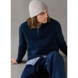 Pepe Jeans Pull à Demi-zip Andre Dulwich Blue XL Homme
