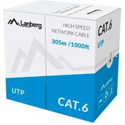 Lanberg Câble Réseau Cat6 Lcf5-11cu-0305-s 305 M Gray One Size unisex