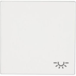 Bascule symbole éclairage Jung LS 990 L WW blanc-alpin
