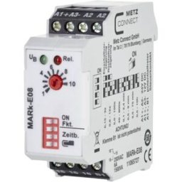 Metz Connect 11065727 MARk-E08 Relais temporisé multifonction 24 V/AC, 24 V/DC 1 pc(s) Plage temporelle: 0.15 s - 10 h 1 inverseur (RT) Piece