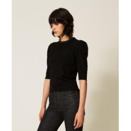Actitude by Twinset Pull en fil recyclé avec strass