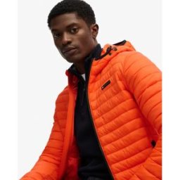 Superdry Homme Doudoune Fuji Lite à Capuche Orange Taille: L