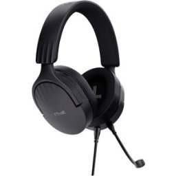 Trust GXT 489 Fayzo Micro-casque supra-auriculaire filaire Stereo noir Suppression du bruit du microphone coques pivotantes, volume réglable, mise en sourdine