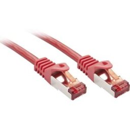 LINDY 47365 RJ45 Câble réseau, câble patch CAT 6 S/FTP 3.00 m rouge blindé 1 pc(s)