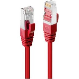 LINDY 45622 RJ45 Câble réseau, câble patch CAT 6 SF/UTP 1.00 m rouge contacts dorés 1 pc(s)