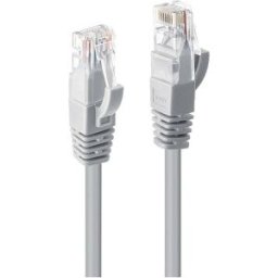 LINDY 48006 RJ45 Câble réseau, câble patch CAT 6 U/UTP 7.50 m gris avec manchon de protection contre les pliages 1 pc(s)