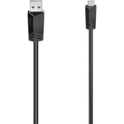 Hama Câble USB USB 2.0 USB-A mâle, USB-Mini-B mâle 1.50 m noir blindage double 00200606