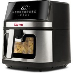 Girmi Fg80 Ecofrit Friteuse À Air 8 Litres 2200w Affichage Numérique 10 Programmes Double Résistance