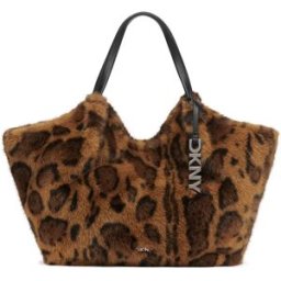 Dkny Sac En Toile Paula Md Leopard Yellow One Size unisex