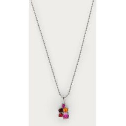 Collier Fortune avec cinq strass multicolores My Jewellery Argenté/Rose/Multicolore One size femme