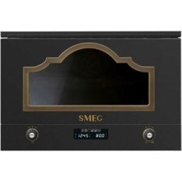 SMEG Four à Micro-ondes Encastrable Avec Gril Mp722ao 1250w Anthracite 23 litres unisex