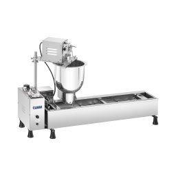 Appareil à donuts - 3 000 W - 10 l - 450 donuts/h - robinet de vidange
