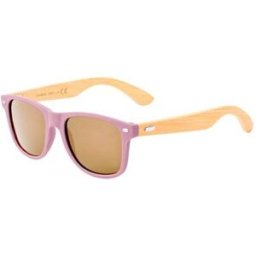 Lunettes de Soleil Personnalisées UV400 - Ferguson Pas Cher bambou Polycarbonate (PC) rose