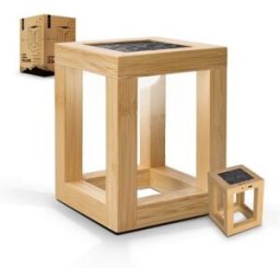 Lampe Solaire et Élégante en Bambou Personnalisée pas cher bambou