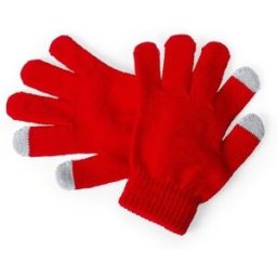 Gant personnalisé écran tactile enfants Pigun acrylique rouge