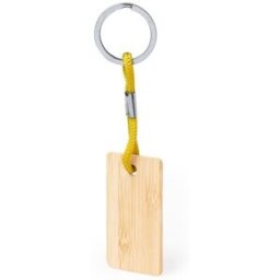 Porte-Clés Personnalisable - Recbam bambou jaune