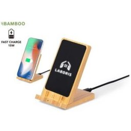 Chargeur Sans Fil en Bambou Personnalisé Steward bambou