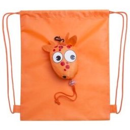 Sac à dos publicitaire pliable enfant Kissa polyester bleu orange