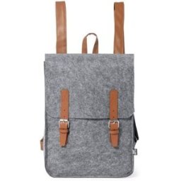 Sac à Dos et Pratique Personnalisé pas cher Zakian PET recyclé PU simili cuir gris