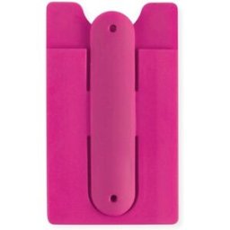 Étui porte-cartes personnalisable pour cartes de visite Blizz silicone fuchsia