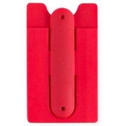 Étui porte-cartes personnalisable pour cartes de visite Blizz silicone rouge