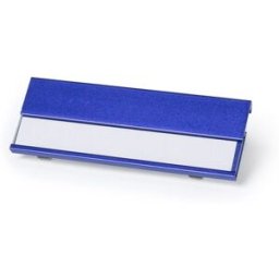 Porte-badge personnalisé Badge Bindel aluminium bleu