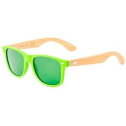 Lunettes de Soleil Personnalisées UV400 - Ferguson Pas Cher bambou Polycarbonate (PC) vert clair