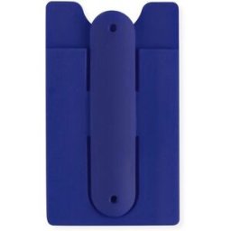 Étui porte-cartes personnalisable pour cartes de visite Blizz silicone bleu