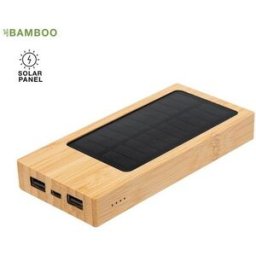 Batterie Solaire Personnalisée pas cher - Power Bank Molden bambou