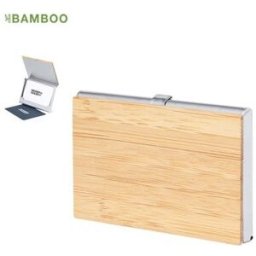 Porte-Cartes Personnalisé Élégance pas cher Eltanin bambou métal