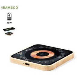 Chargeur sans fil Personnalisé 15W - Gaussian bambou
