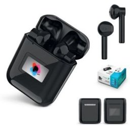 Écouteurs sans fil personnalisé Bluetooth 5.0 haute qualité audio ABS noir
