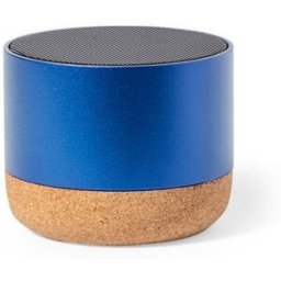 Haut-Parleur Personnalisé Audio High-Tech - Moore liège aluminium recyclé bleu marine