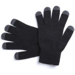 Gant personnalisé écran tactile Tellar acrylique gris noir