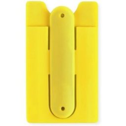 Étui porte-cartes personnalisable pour cartes de visite Blizz silicone jaune