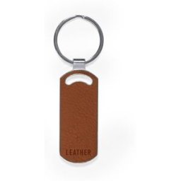 Porte-Clés Personnalisé en Cuir Fostel cuir recyclé métal